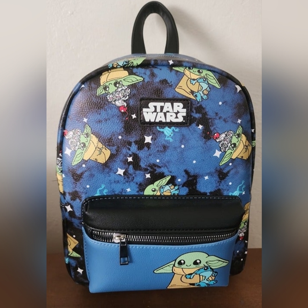 Star Wars The Mandalorian Grogu Frog Dessert Mini Backpack - NWT $40